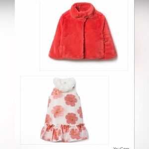 Girls' Faux Fur Jacket and matching dress